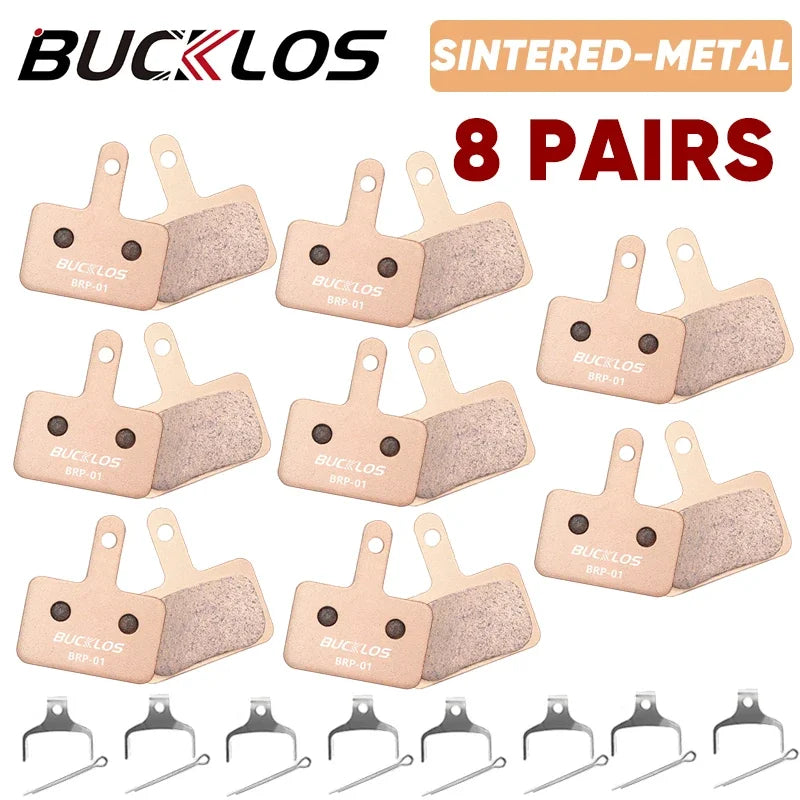 BUCKLOS Sintered MTB Disc Brake Pads – Shimano B01S B05S Fit Disc Brake Pads Nixie Sintered 8Pairs