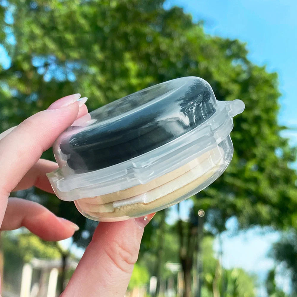 Double-Layer Folding Air Cushion Powder Storage Box | Portable