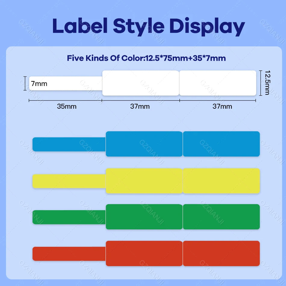 Niimbot Thermal Cable Label Stickers – Waterproof Self-Adhesive Tags Thermal Label Stickers Nixie