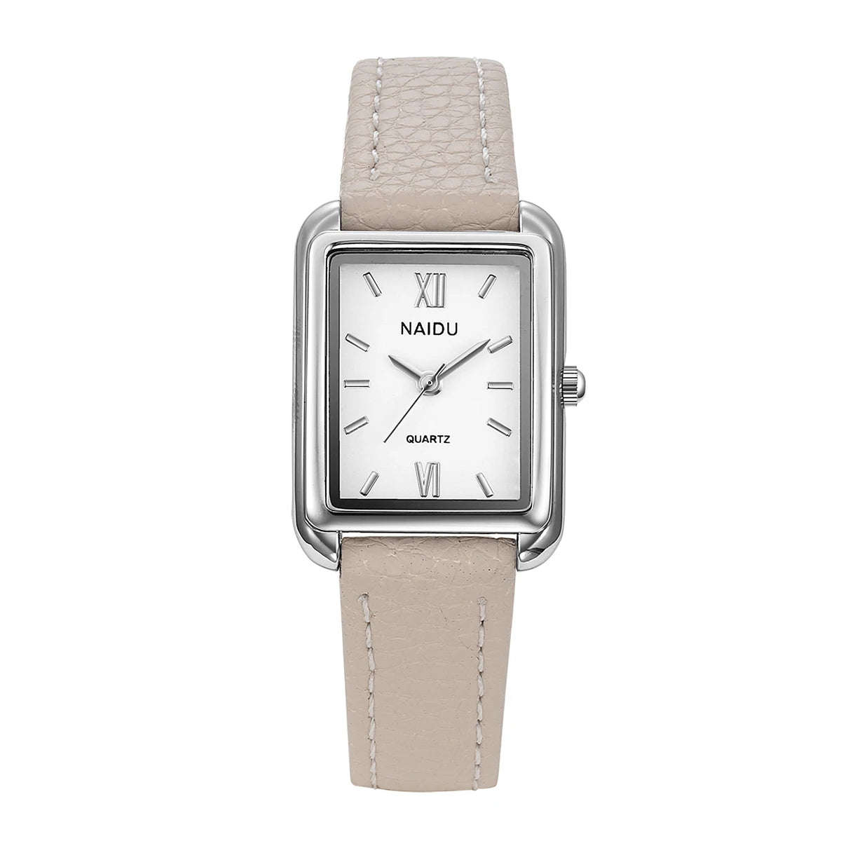 Ladies' Elegant Leather Band Quartz Watch – Casual & Fashion Women's Quartz Watch Nixie Ivory