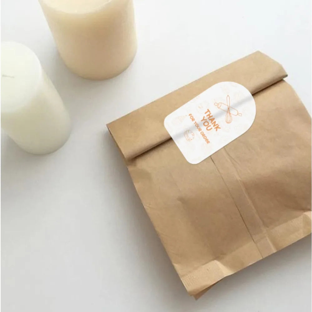 100pcs Rectangular Thank You Stickers for Gift Box & Packaging Packaging Stickers Nixie