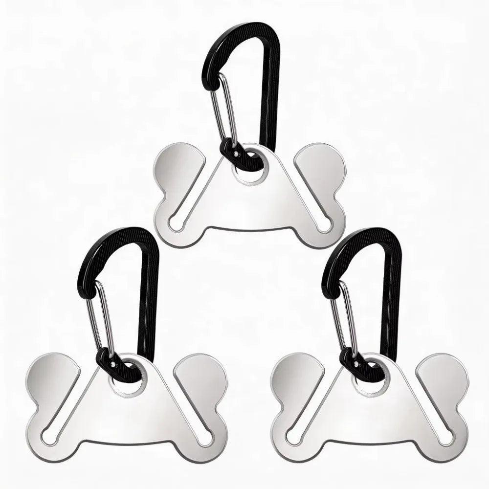Stainless Steel Dog Poop Bag Holder with Clip | Hands-Free Dog Waste Bag Holder Nixie