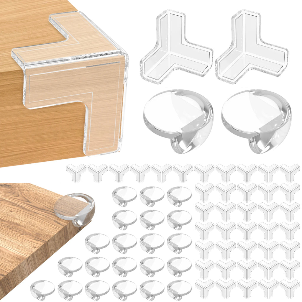 Baby Corner Guards – Transparent PVC Edge Protectors 24/48/100 Pcs Baby Corner Guards Nixie