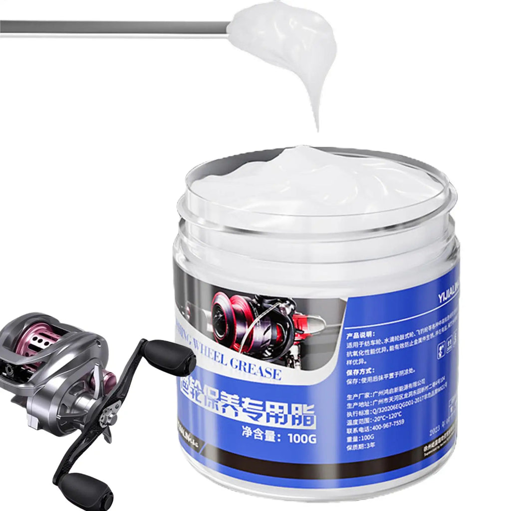 Fishing Reel Grease & Bearing Lubricant 100g – Marine Use Reel Maintenance Grease Nixie