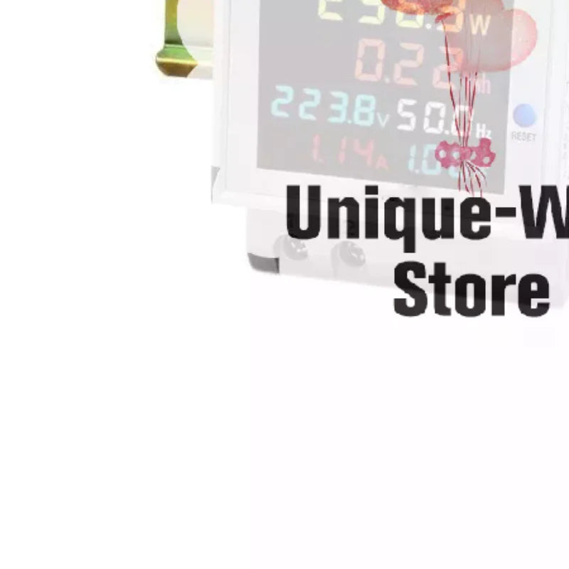 D52-2066 DIN Rail Energy Meter 100A – 6-in-1 kWh Power Monitor DIN Rail Energy Meter Nixie