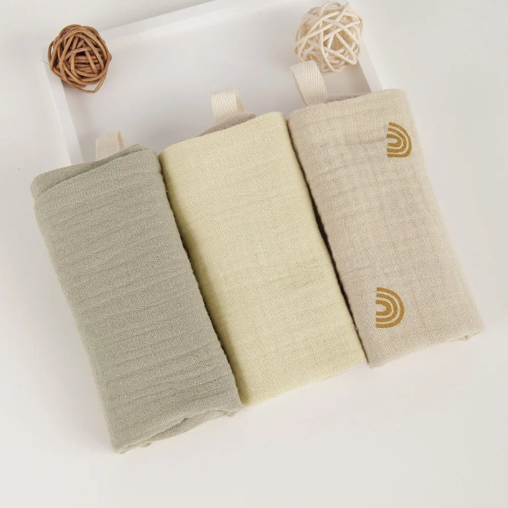 4-Layer Cotton Baby Washcloths – Soft Gauze Burp Cloths 3-5 Pack Baby Washcloth Set Nixie 33
