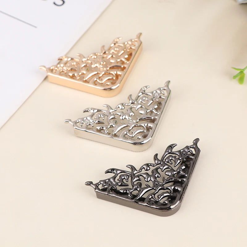 Metal Bag Corner Protectors with Screws – DIY Handbag Hardware Bag Corner Protectors Nixie