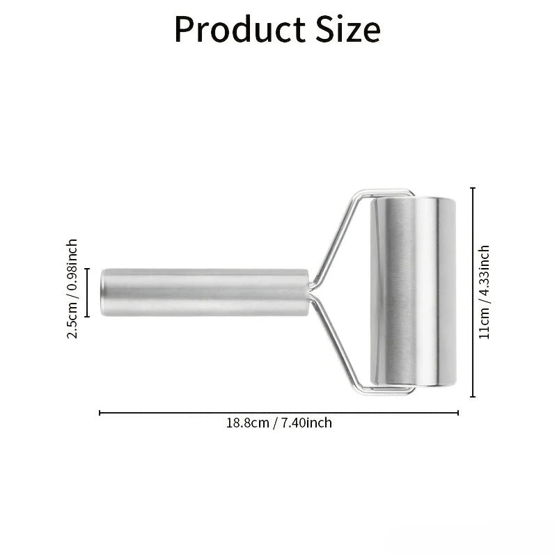 Stainless Steel T-Shape Rolling Pin – Non-Stick Dough Roller Rolling Pin Nixie