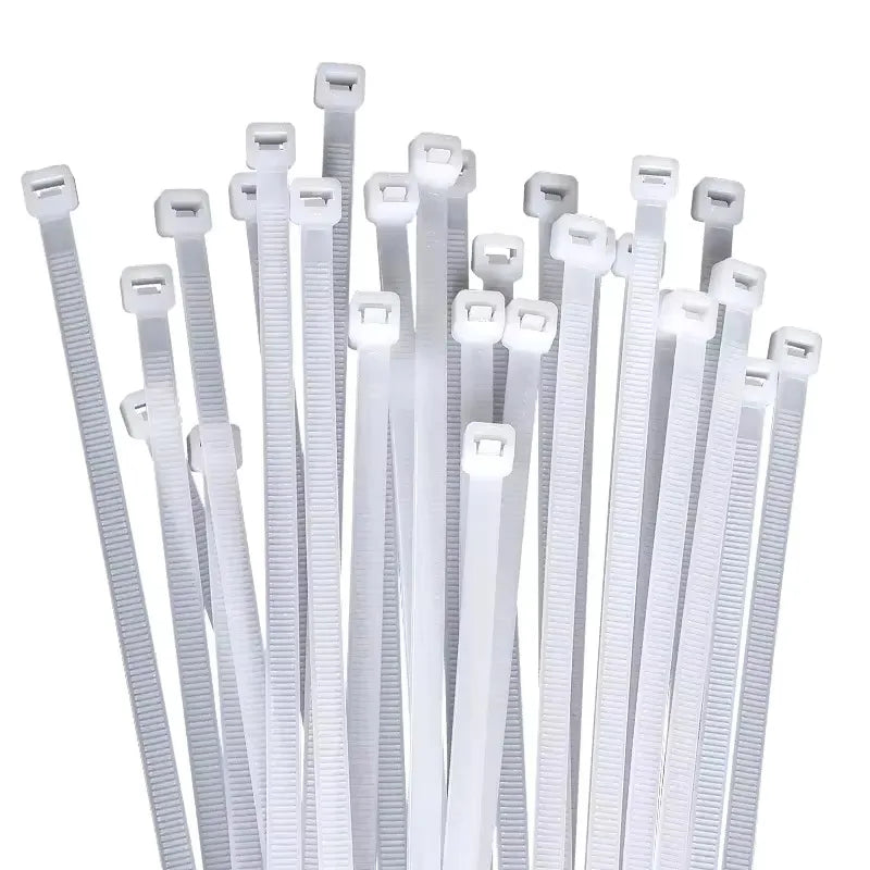 100PCS Black Nylon Cable Ties Self-Locking Zip Straps 8mm Nylon Cable Ties Nixie