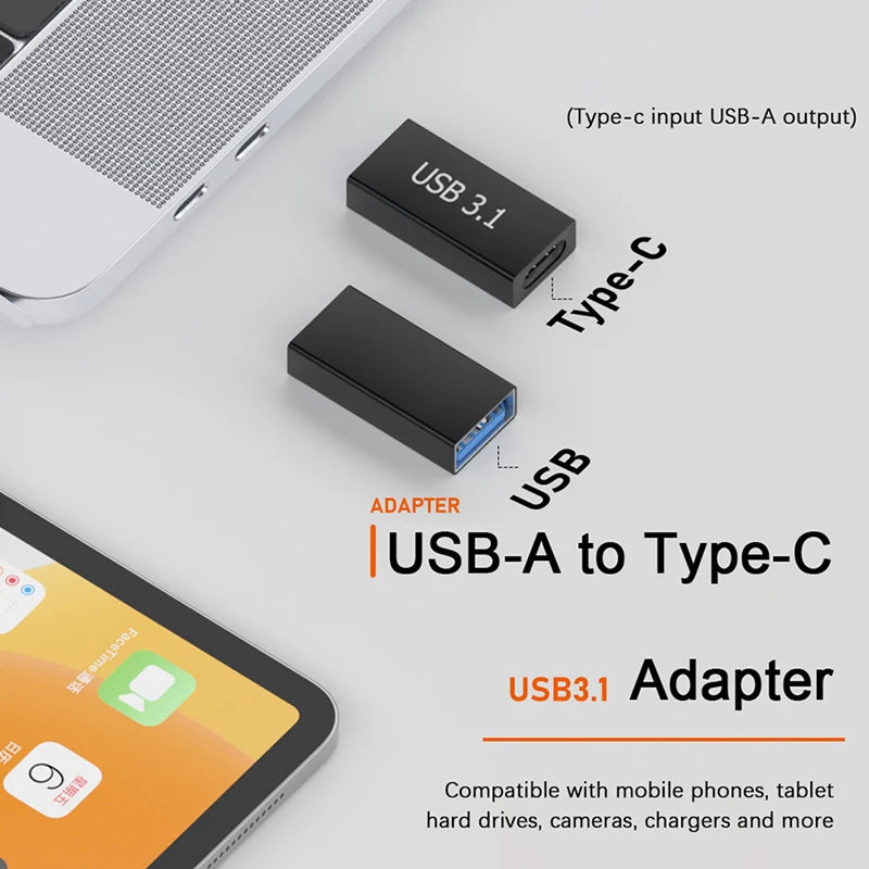USB 3.1 to USB-C Female Coupler Adapter – Super Speed USB Coupler Adapter Nixie