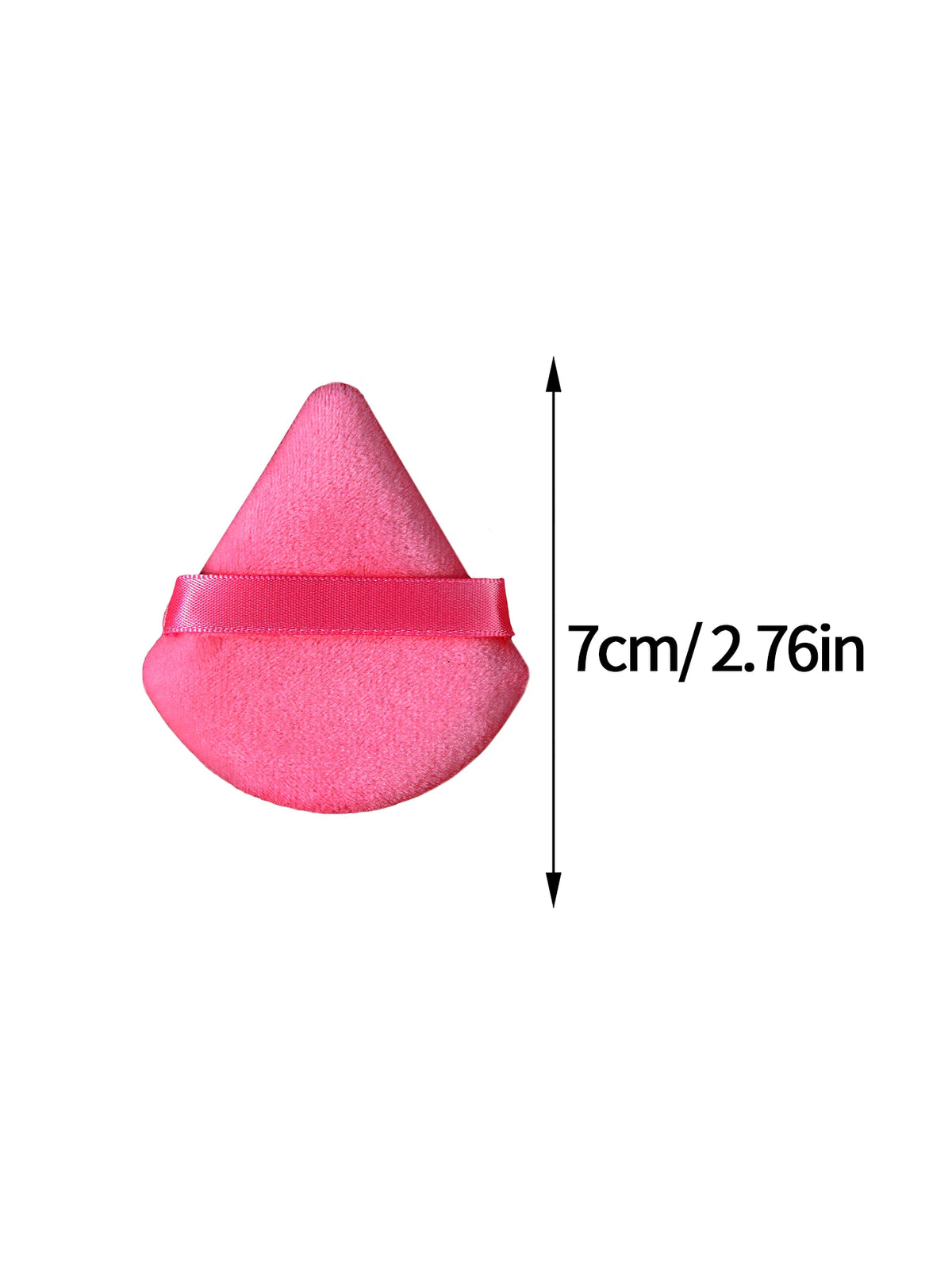 3-Pack Triangle Velvet Powder Puffs – Reusable Mini Makeup Sponge