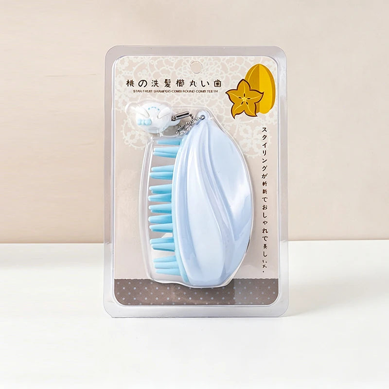 Silicone Scalp Massage Brush – Dry & Wet Hair Wash Comb
