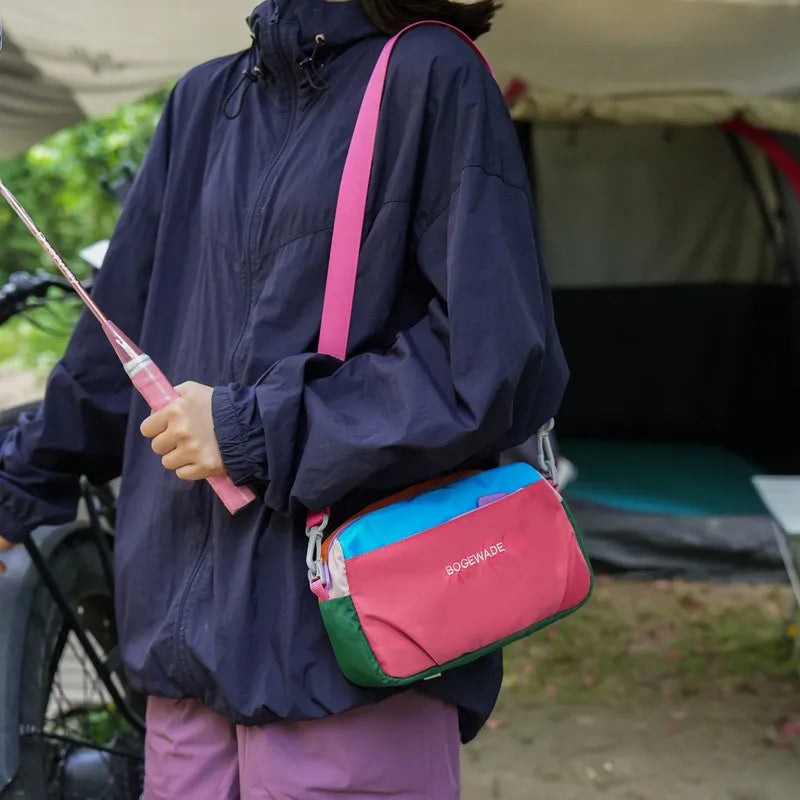 Nixie Purple Contrast Crossbody Bag – Lightweight Sports Phone Bag Crossbody Bag Nixie
