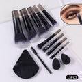 13-Piece Makeup Brush Set – Foundation, Eyeshadow & Blush Makeup Brush Set Nixie black