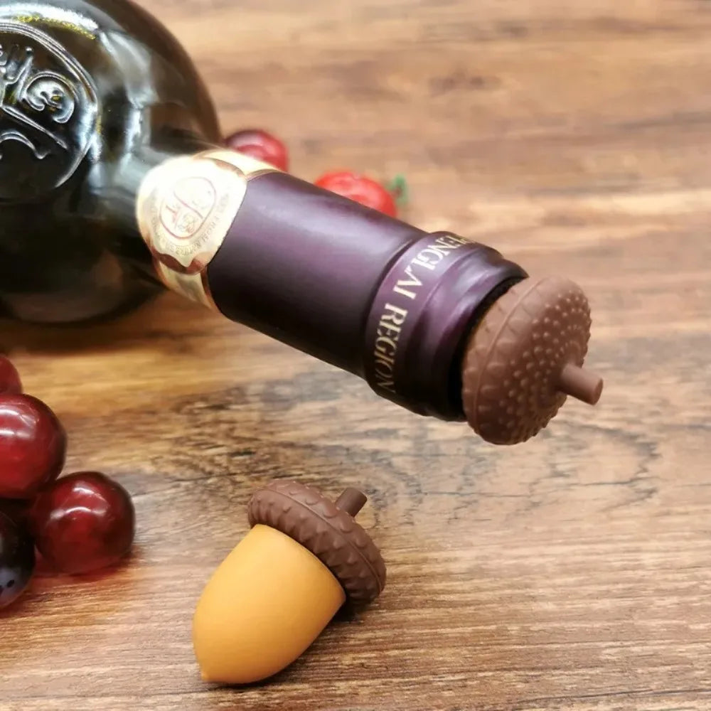 Pine Cone Wine & Champagne Bottle Stopper | Decorative Cap