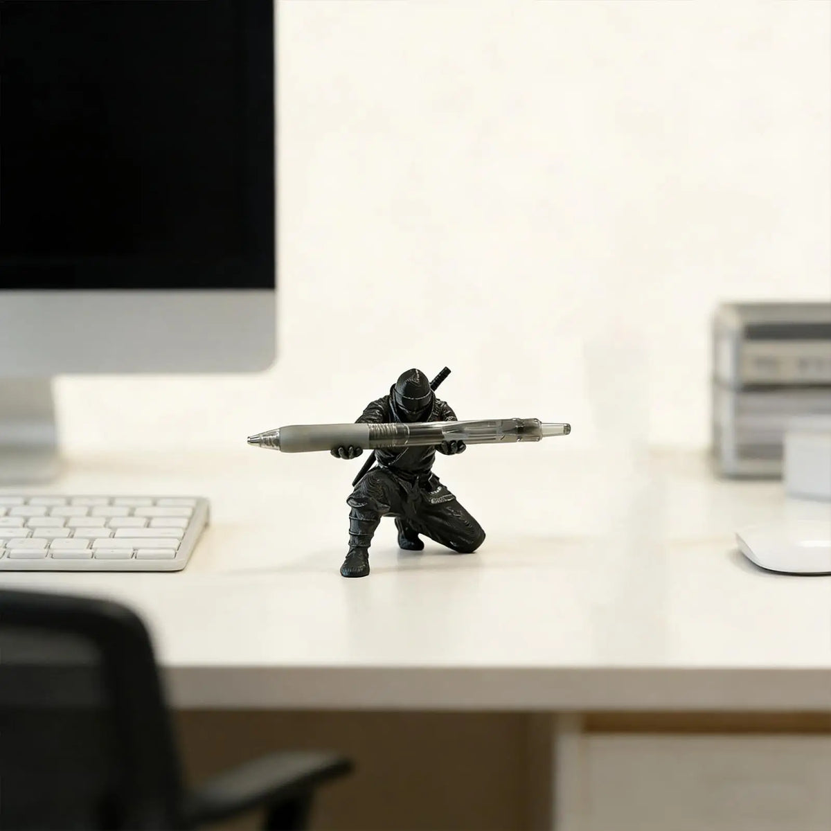 Ninja 3D Printed Pen Holder Desk Organizer Pencil Stand