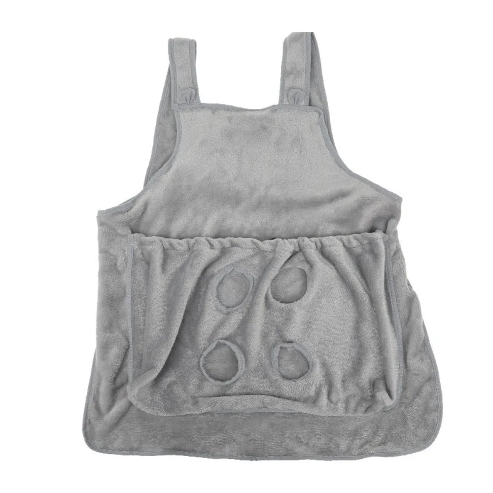 Ultra Soft Cat Carrier Apron – Plush Chest Pouch for Cats Cat Carrier Apron Nixie Grey