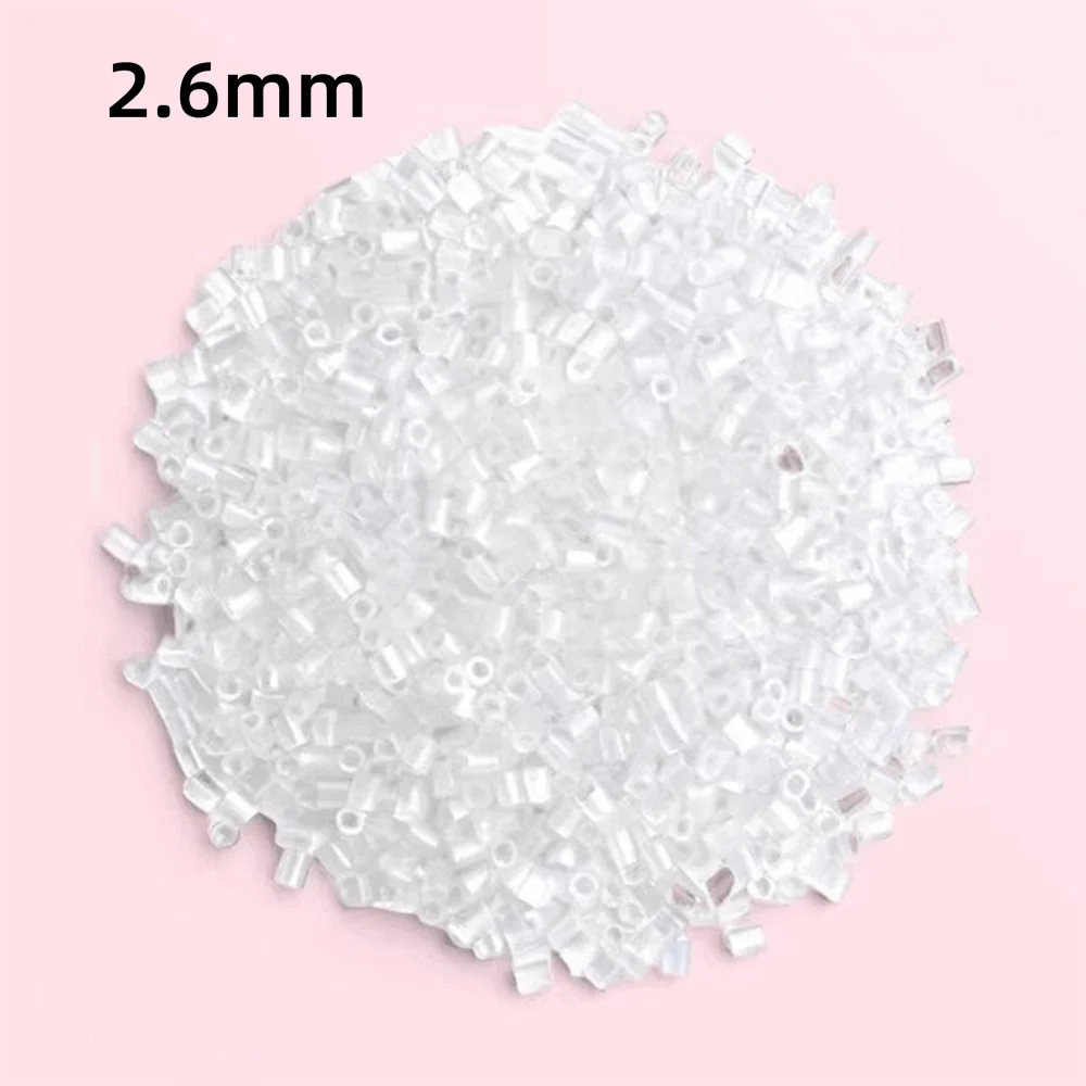 Transparent DIY Perler Fuse Beads 2.6mm – 1000pcs Glass-Color DIY Craft Beads Nixie