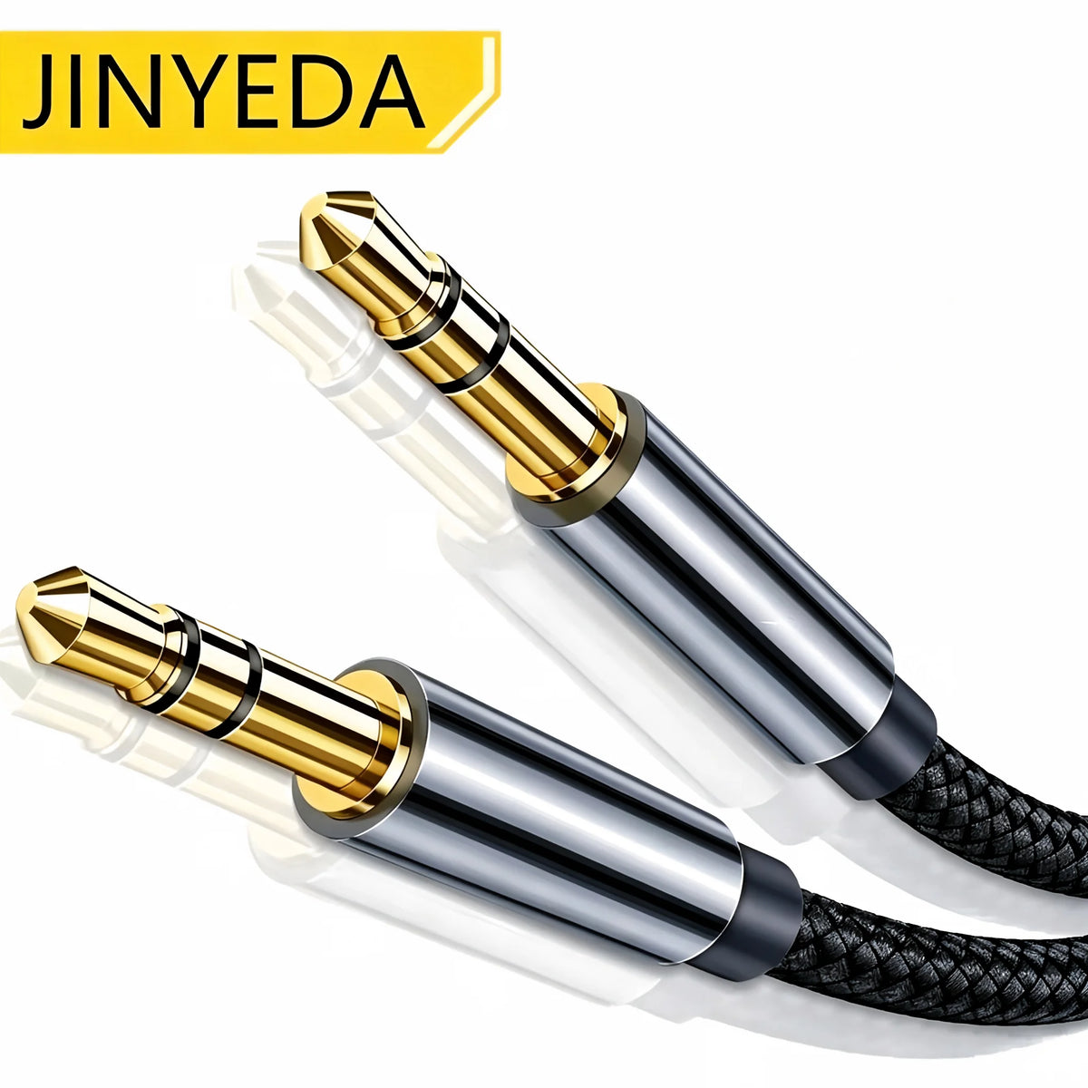 3.5mm AUX Audio Cable Male to Male – Braided Jack Cord AUX Audio Cable Nixie black 5m