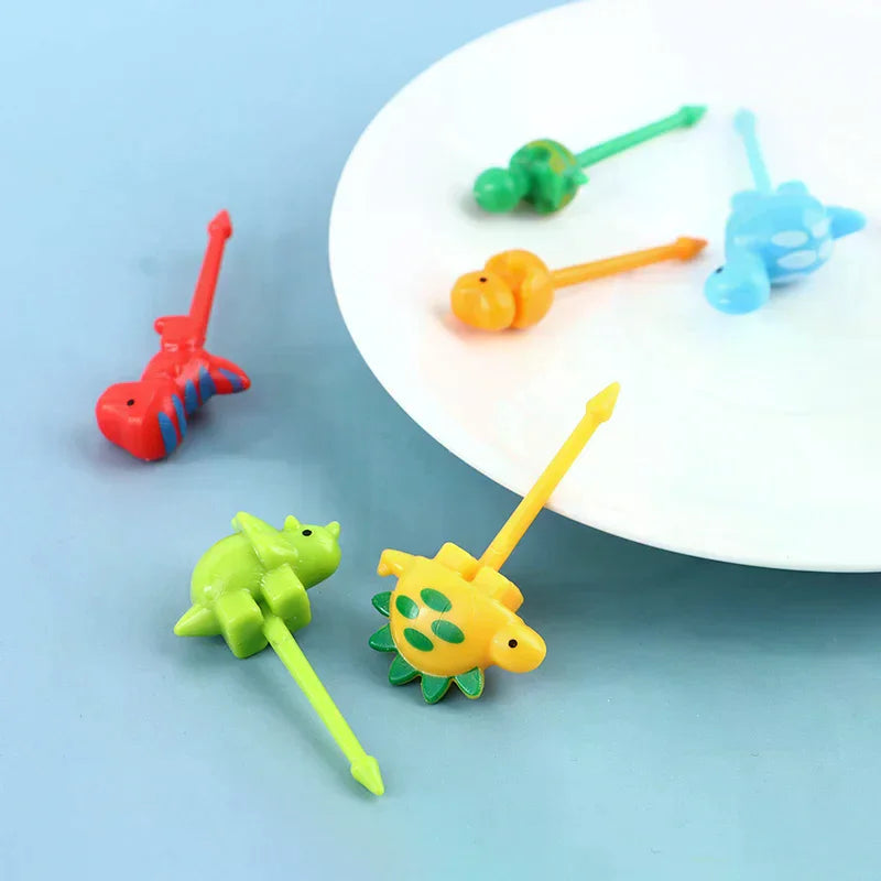 Kawaii Dinosaur Mini Food Picks for Bento Box & Party Mini Food Picks Nixie