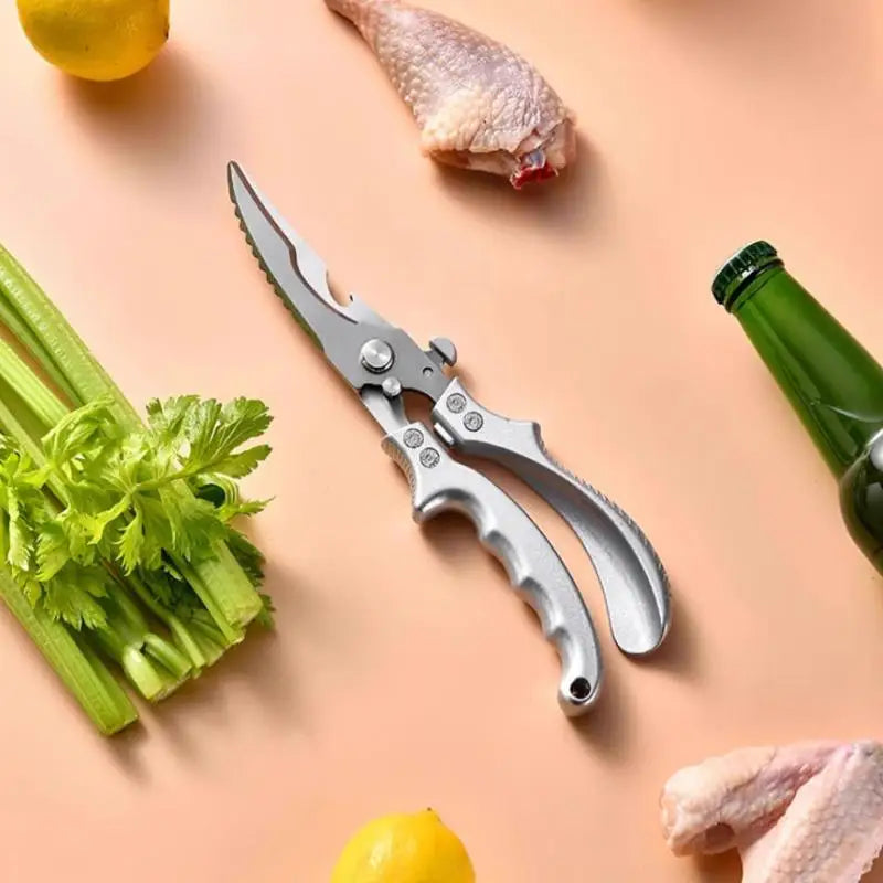 Stainless Steel Kitchen Shears – Bone, Meat & Vegetable Kitchen Shears Nixie