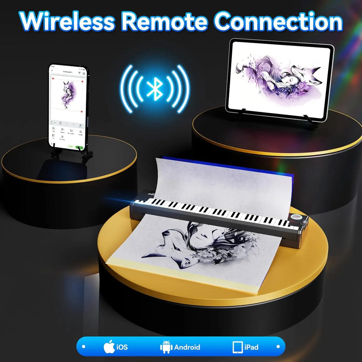 PeriPage P90 Wireless Thermal Tattoo Stencil Printer – Inkless