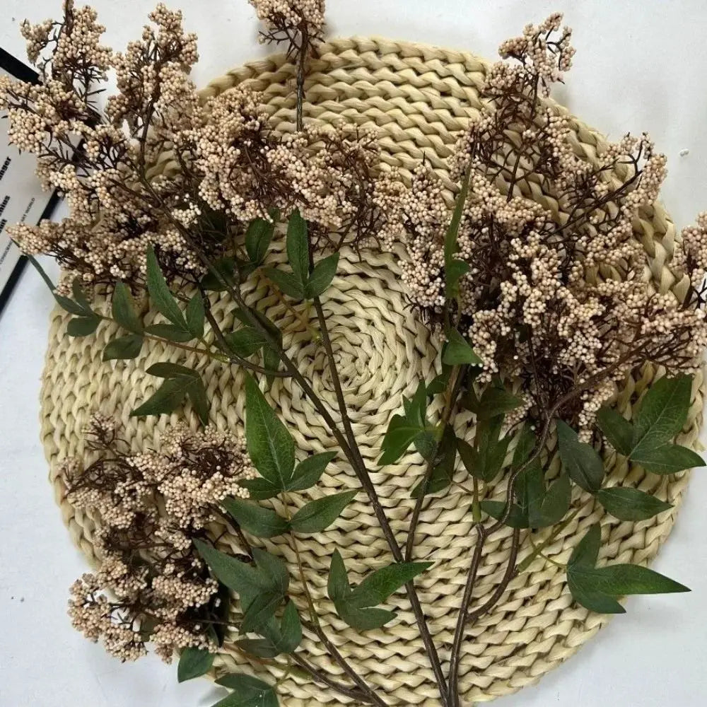 Artificial Nandina Berry Branch – Lifelike Faux Vase Filler Artificial Floral Branch Nixie