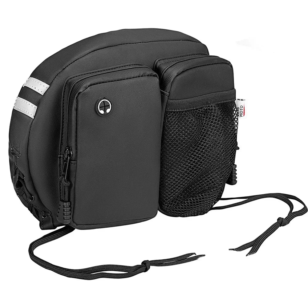Motorcycle Backrest Bag PU Leather Sissy Bar Organizer Pocket Motorcycle Backrest Bag Nixie Type B