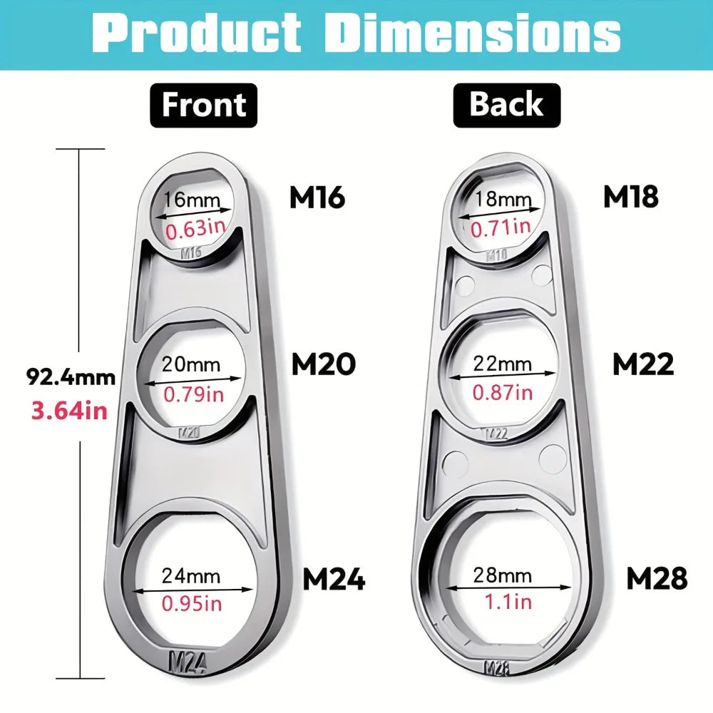 6-in-1 Faucet Bubbler Wrench – Aerator Removal Tool Faucet Aerator Wrench Nixie