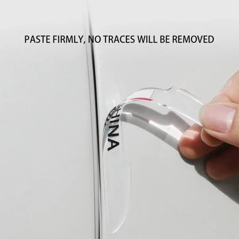 Transparent Car Door Edge Guard Strips & Mirror Protector 4PCS Car Door Guard Strip Nixie