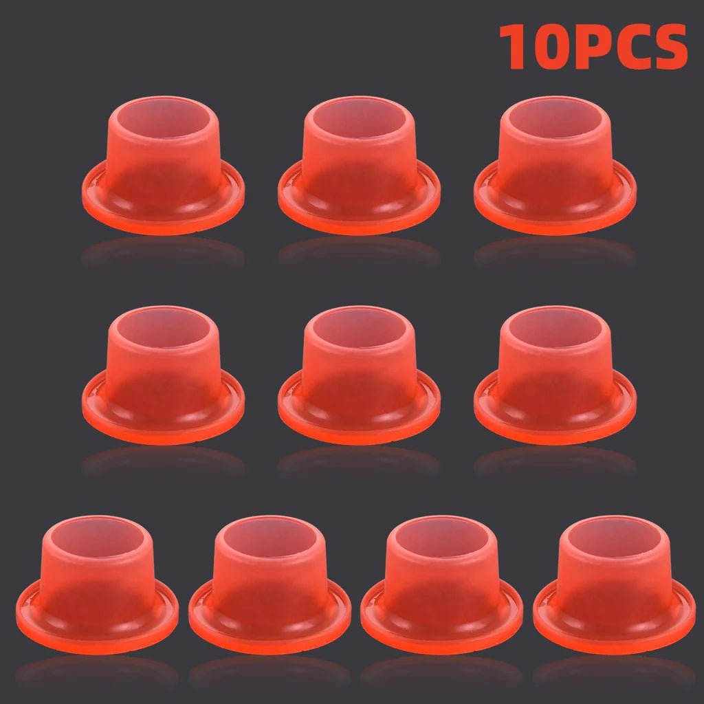 Silicone Faucet Sealing Gasket Washer – Leak-Proof Triangle Valve Plumbing Gasket Washer Nixie Red 10pcs