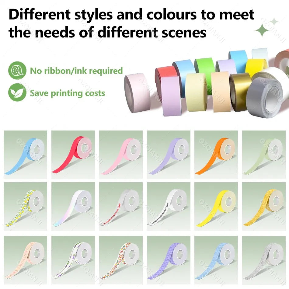 15mm Waterproof Thermal Label Tape for Marklife P15 P12 P11 Thermal Label Tape Nixie