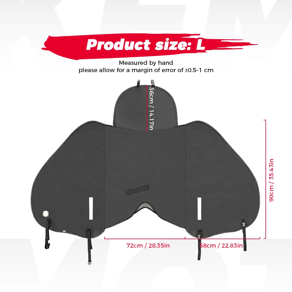 KEMIMOTO Motorcycle Leg Cover Windproof Waterproof Scooter Apron Motorcycle Leg Cover Nixie