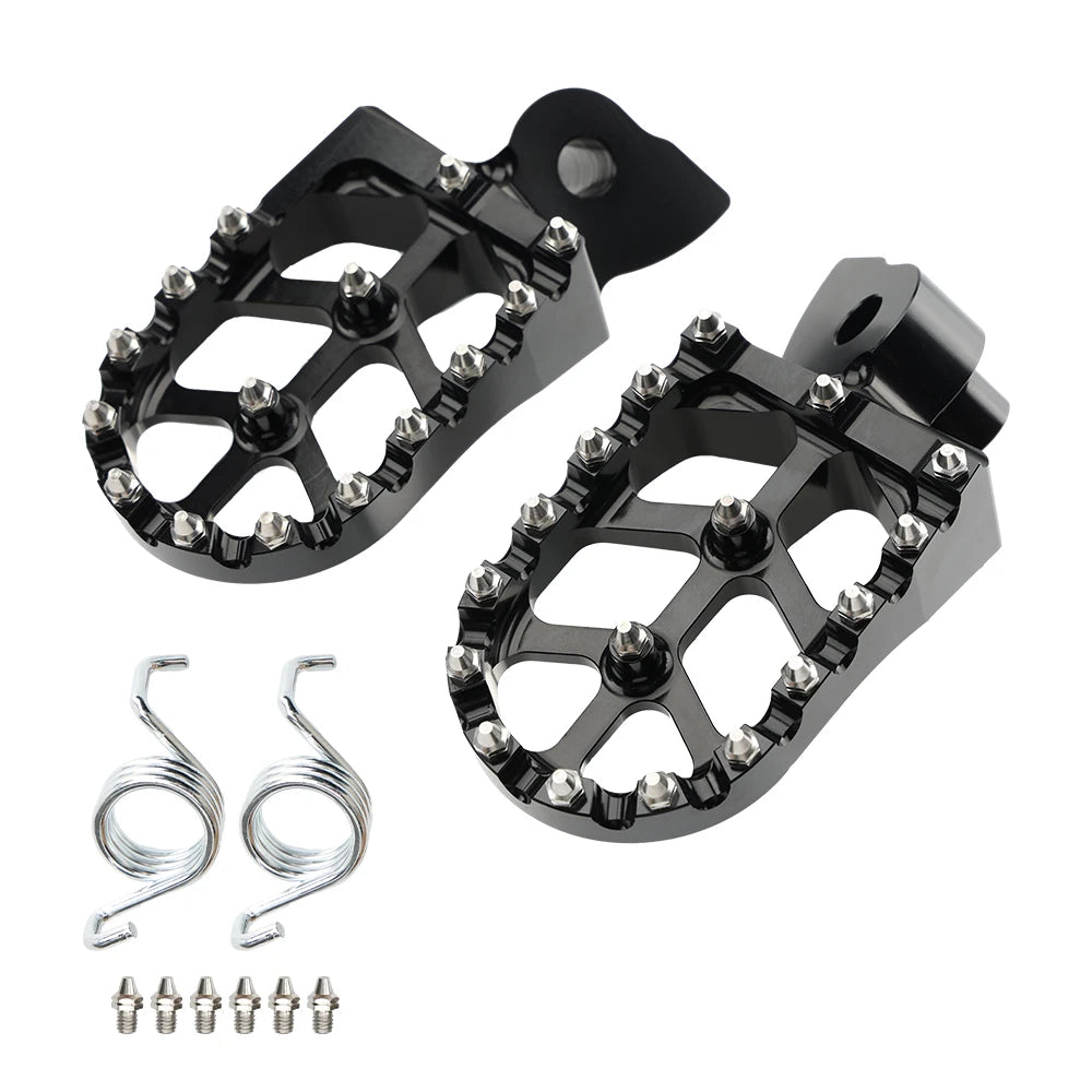 CNC Aluminum Anti-Slip Foot Pegs for Yamaha YZ & WR Series Motorcycle Foot Pegs Nixie black