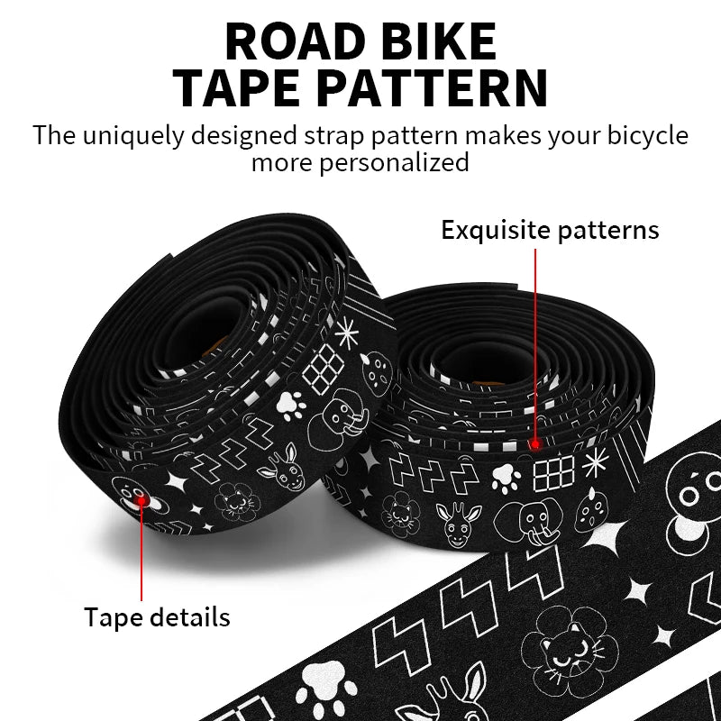 BUCKLOS Bar Tape Gravel Road Bike Handlebar Wrap Anti-Slip Bicycle Handlebar Tape Nixie