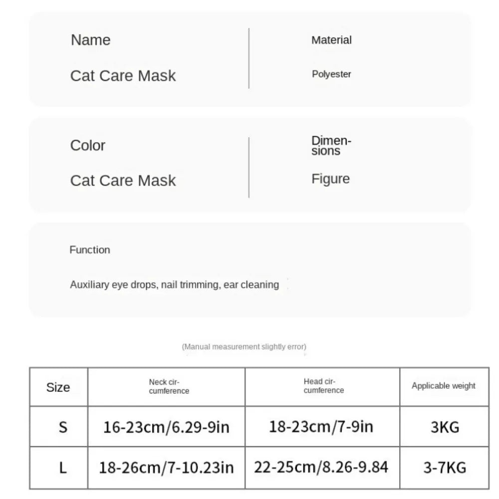 Breathable Mesh Cat Muzzle – Anti-Bite Grooming & Bathing Mask