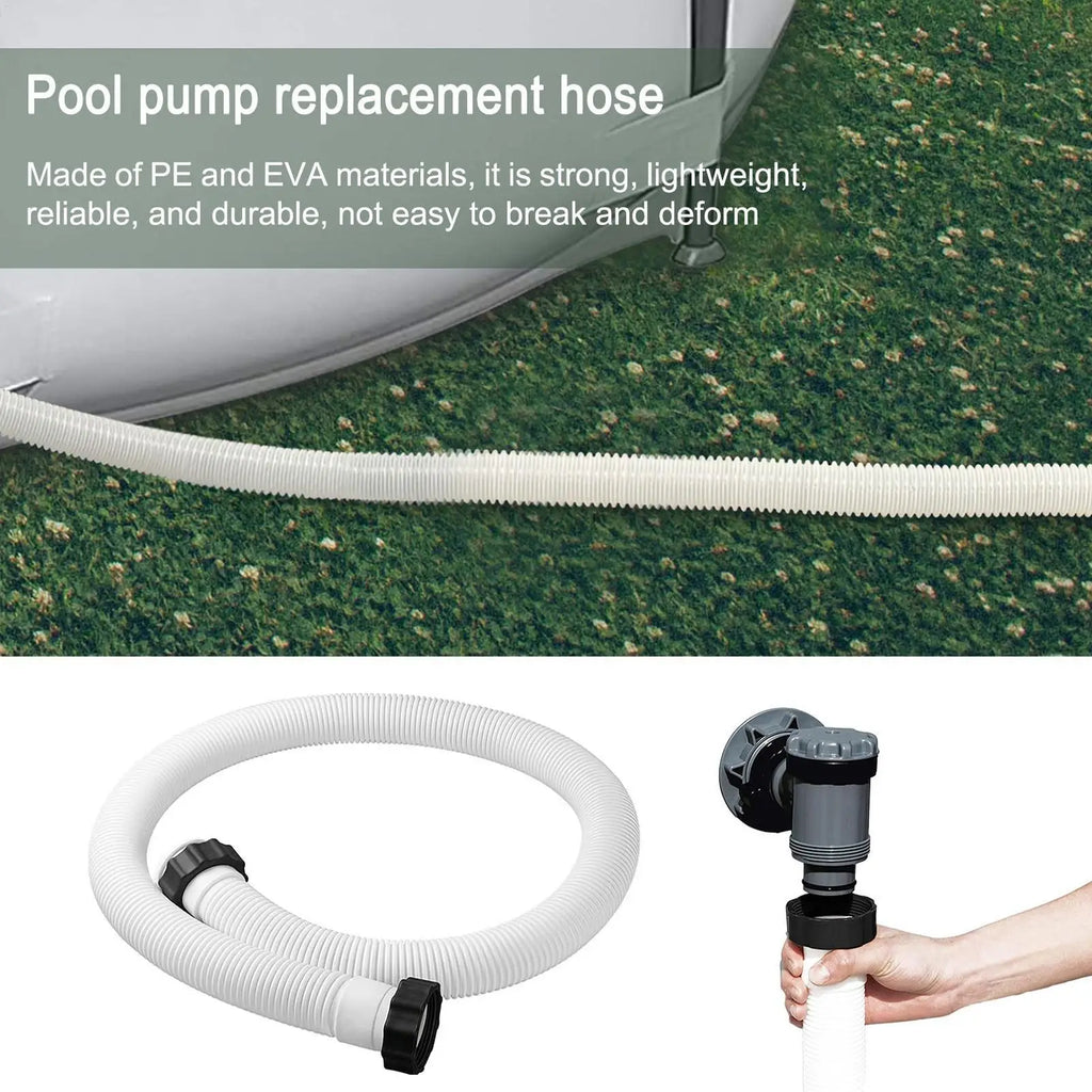 150cm Pool Sand Filter Pump Hose – Durable PE Replacement Pool Pump Hose Nixie