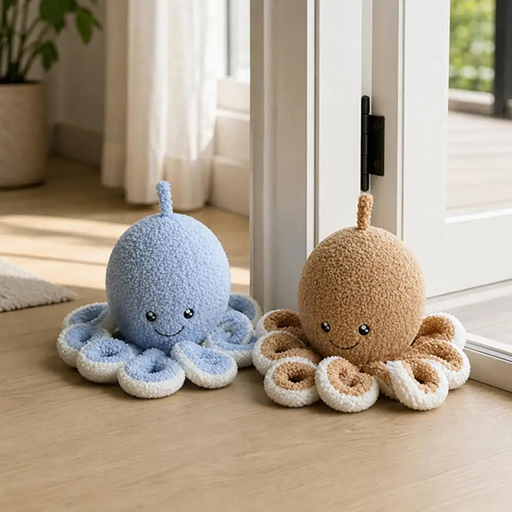 Plush Octopus Door Stopper – Weighted Fabric Doorstop