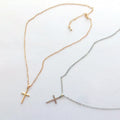 2pcs Unisex Pendant Necklace Set – Gold & Silver Alloy Pendant Necklace Set Nixie Gold silver
