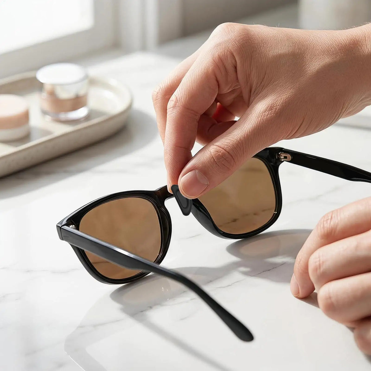 5 Pairs Silicone Glasses Nose Pads – Anti-Slip Adhesive Support Eyeglass Nose Pads Nixie