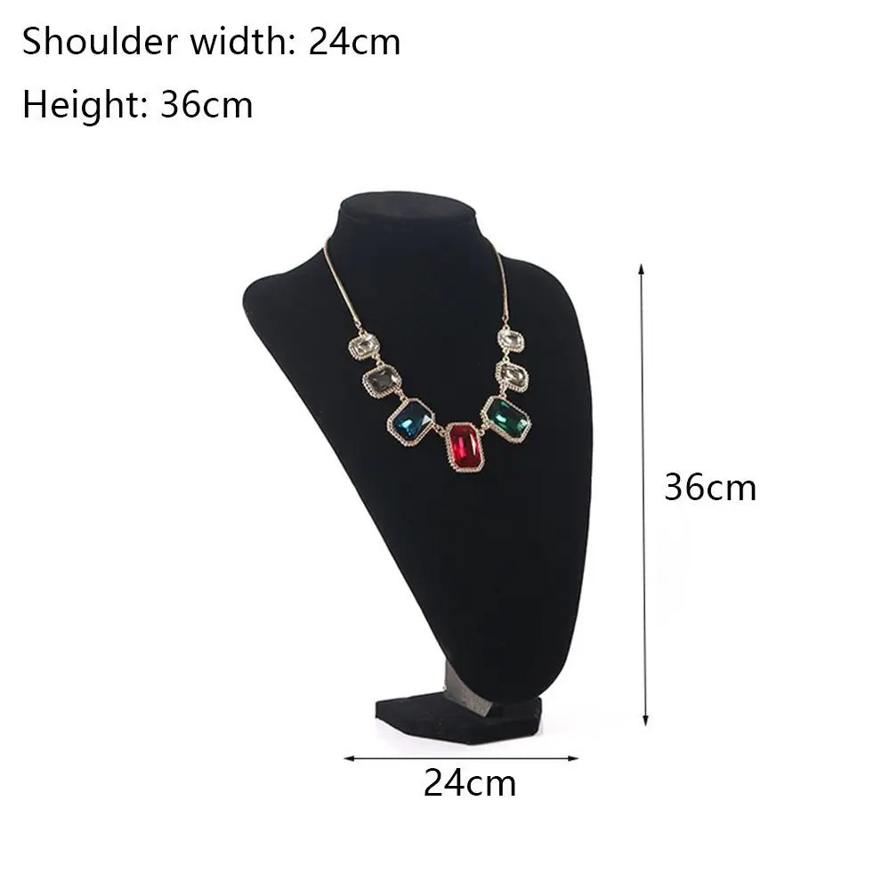 Velvet Jewelry Display Stand Necklace Bust Holder Organizer Rack Jewelry Display Stand Nixie