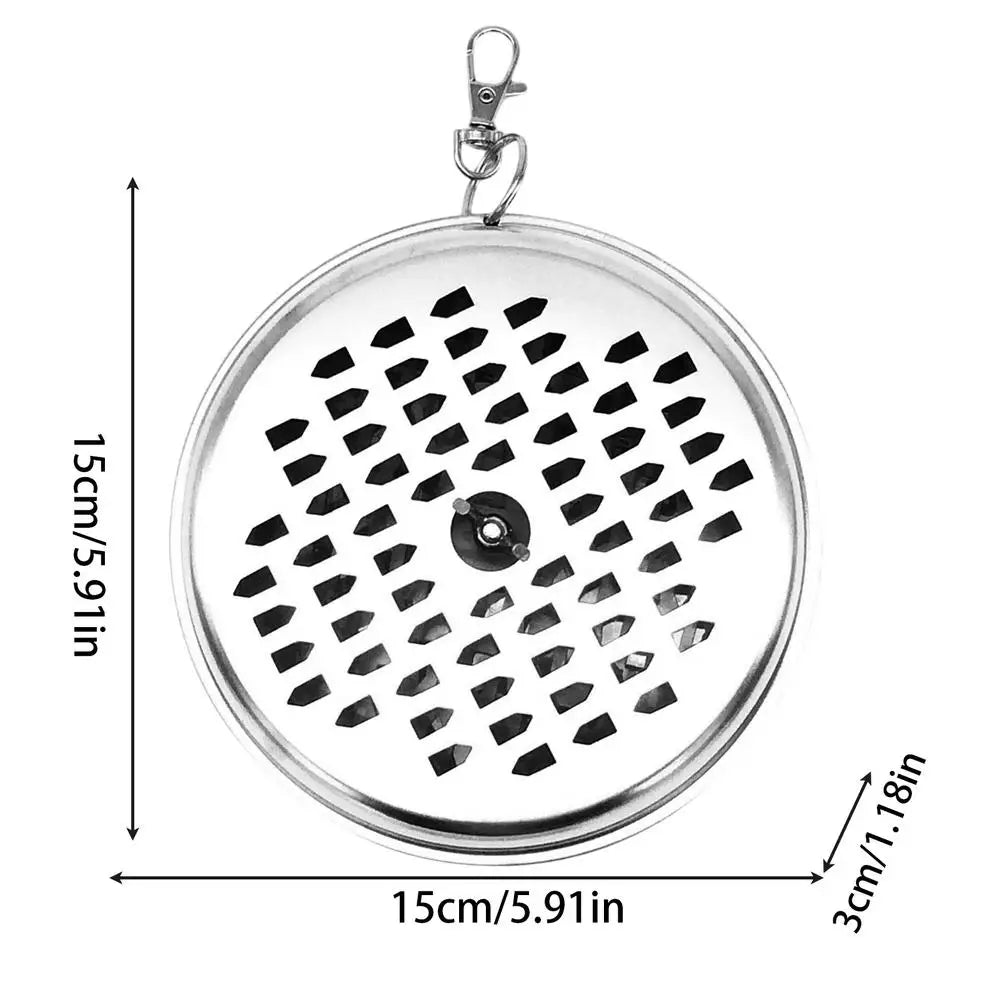Portable Mosquito Coil Holder Stainless Steel Windproof Cover Mosquito Coil Holder Nixie As show