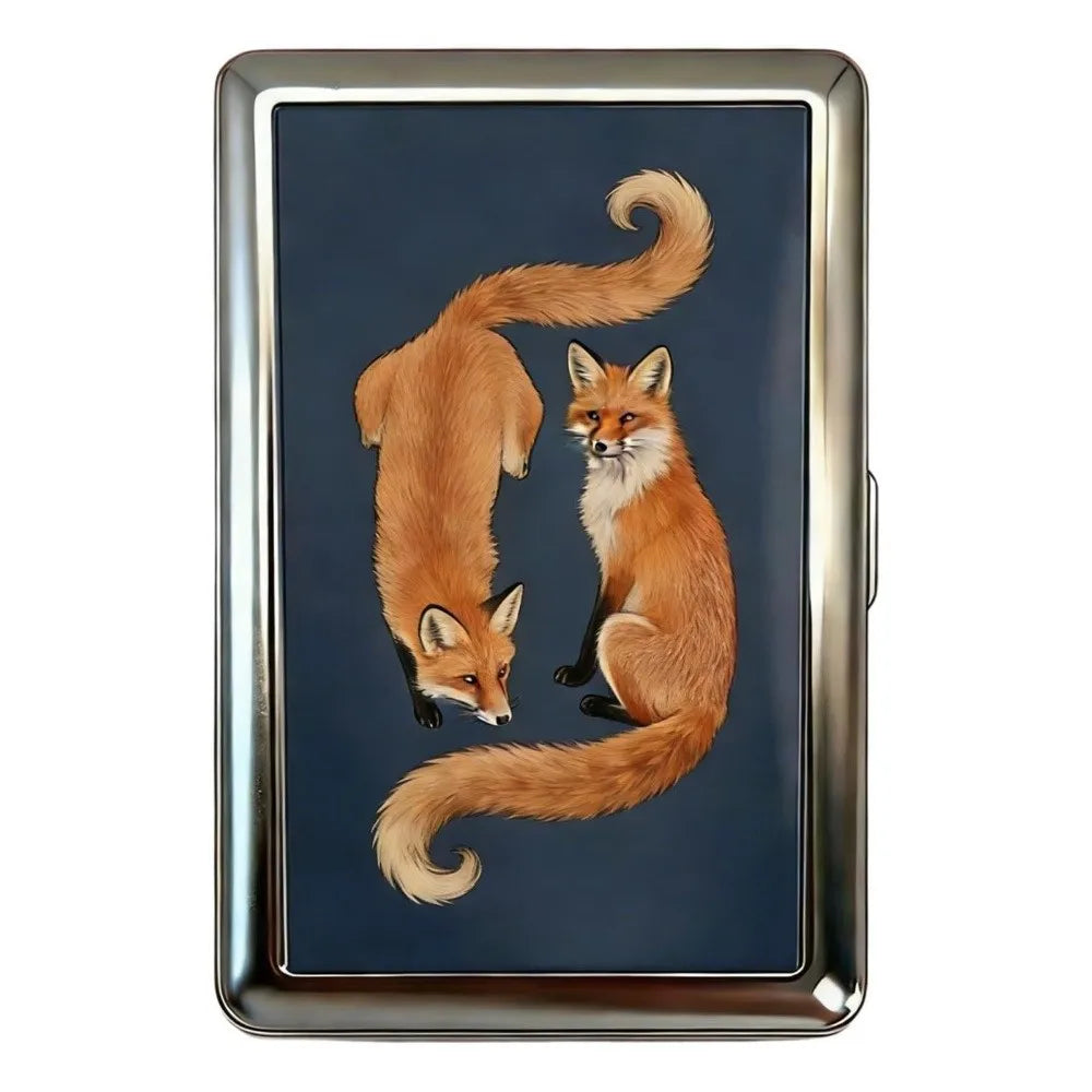 Vintage Metal Snap Card Case – ID & Business Card Holder