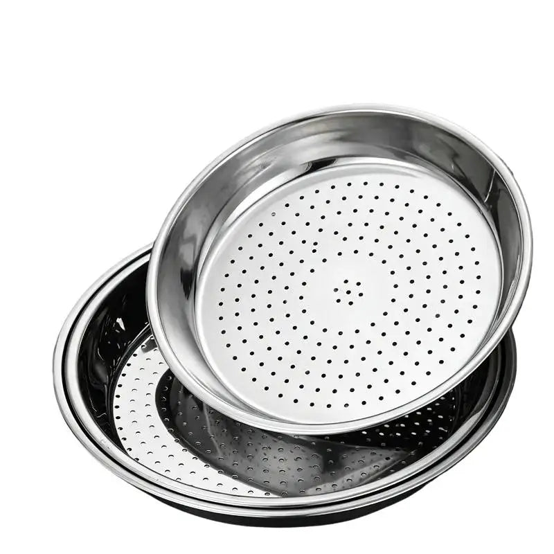 Round 410 Stainless Steel Steamer Tray 30/32/34CM | Dumplings Steamer Tray Nixie