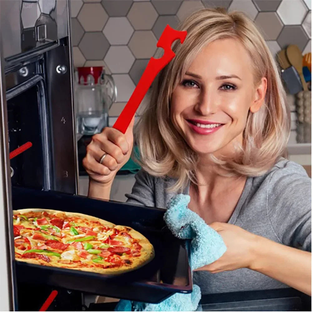 Oven Baking Tray Push-Pull Rod | Kitchen Rack Tool Oven Tray Tool Nixie