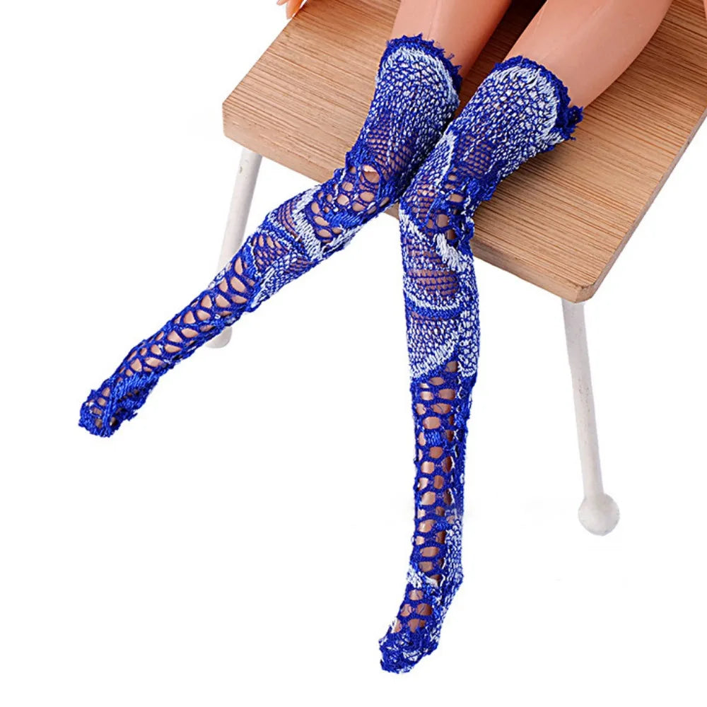 Handmade Lace Stockings for 1/6 Scale Dolls – 10 Styles Doll Accessories Nixie 1