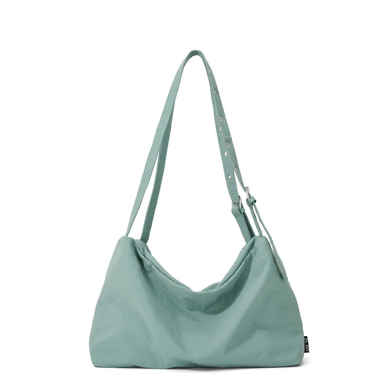 Nixie Vintage Nylon Tote Bag – Lightweight Shoulder Bag Nylon Tote Bag Nixie
