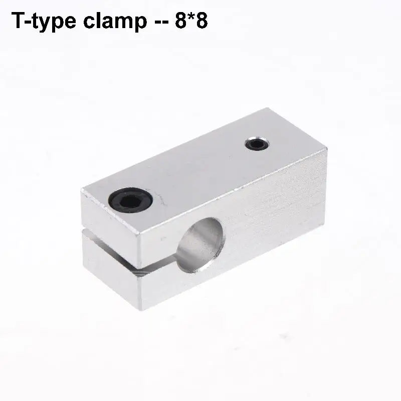 T-Type Optical Axis Cross Block Aluminum Shaft Clamp Connector