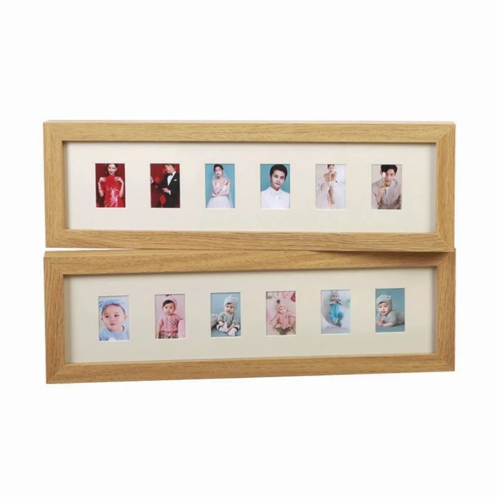 Porous Wooden Multi-Photo Frame – Baby Keepsake Gift