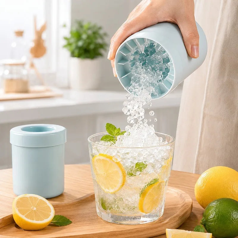 Silicone Round Ice Mold Bucket – Ice Cube Maker Barware Tool Silicone Ice Mold Nixie